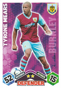 Tyrone Mears Burnley 2009/10 Topps Match Attax #99
